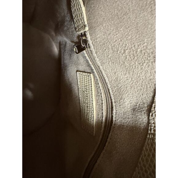 Little Liffner Tulip Tote Mini Tan Sand Croc NWT - Picture 4 of 5